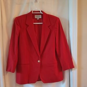 Fundamental Things Red Wool Blazer